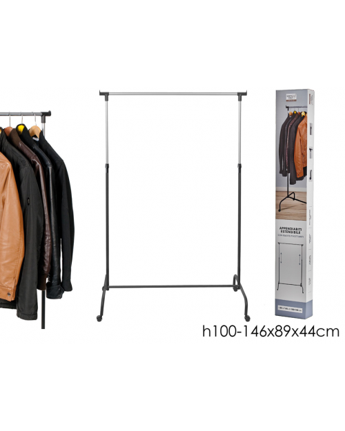 Κρεμάστρα ρούχων τροχήλατη 100-146cm  726189