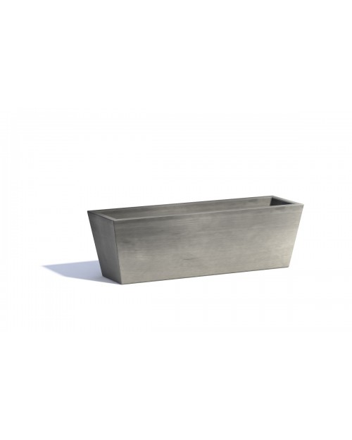 Γλάστρα Ecopots Μπριζ Balcony 45x17x17 εκ. Σκούρο Γκρι 9.7 lt EBA74.003.45G