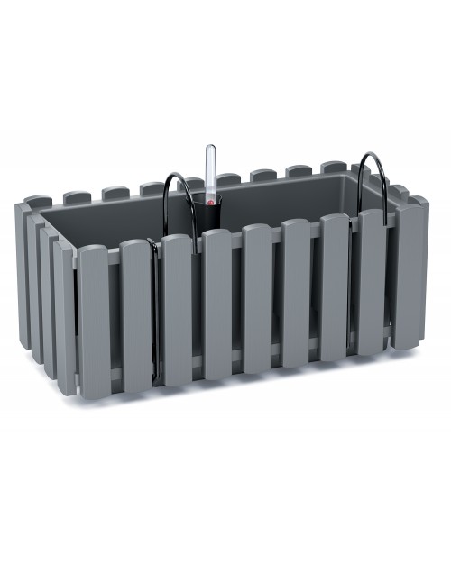 PROSPERPLAST Γλάστρα Boardee Fence W Γκρι 38x18x16,2cm DDEF400W-405U