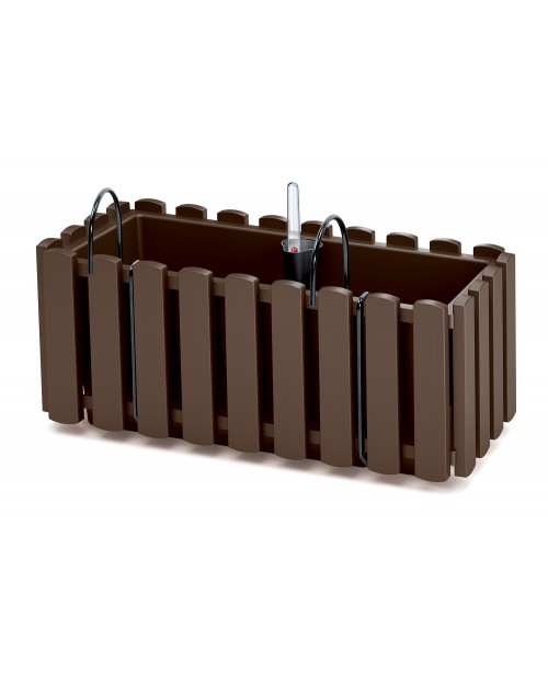 PROSPERPLAST Γλάστρα Boardee Fence W Καφέ 38x18x16,2cm DDEF400W-R222