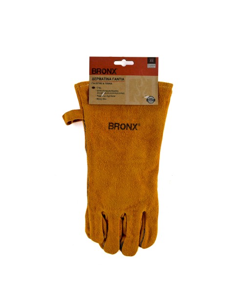 BRONX Σετ Γάντια Δερμάτινα 2τμχ  BR20202