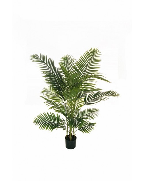 Συνθετικό Φυτό Φοίνικας Areca με 20 φύλλα Real Touch & γλάστρα Ø19 εκ., Υ170 εκ. Πράσινο 80-353337