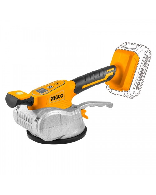 INGCO Δονητής βεντούζα πλακιδίων 20V Solo (χωρίς μπαταρία & φορτιστή) CTVLI2010