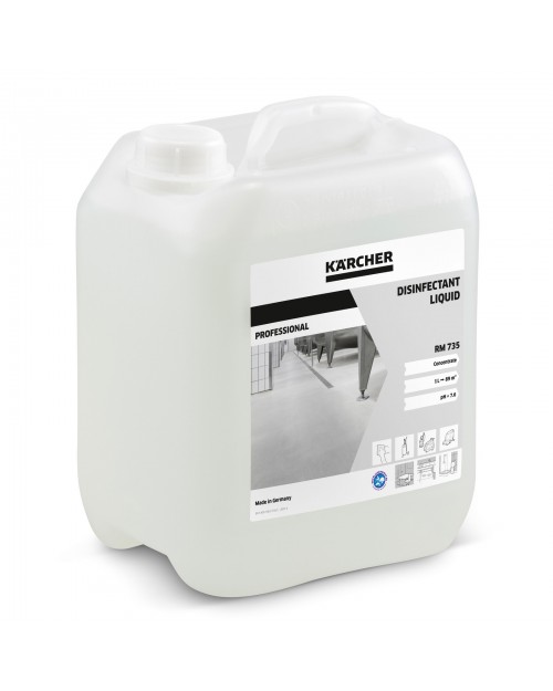 KARCHER Απολυμαντικό υγρό RM 735 disinfectant 5lt 6.295-597.0 (2023)  RM735