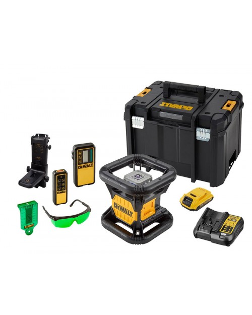 DEWALT Περιστροφικό λέιζερ 18V 2.0Ah πράσινης δέσμης DCE079D1G