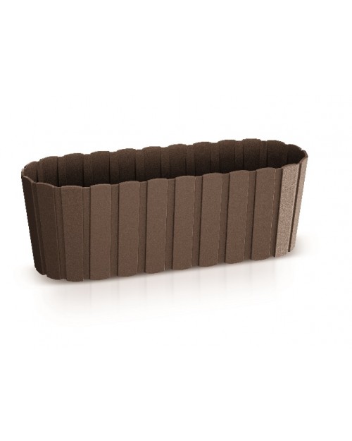 PROSPERPLAST Γλάστρα Boardee Case 4,9lt Καφέ DDEC400-R222