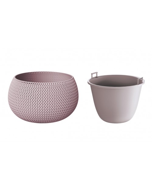 PROSPERPLAST Γλάστρα Splofy Bowl Μόκα 9 lt DKSP370-7529U