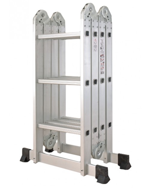 Inox Kiss Πολυμορφική σκάλα αλουμινίου 4x3 Σκαλιά LAD603