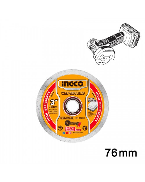 INGCO Δίσκος κοπής δομικών υλικών 76mm DMD020762