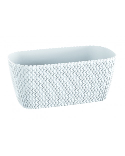 PROSPERPLAST Γλάστρα Splofy Case 4lt Λευκή DSPC300-S449