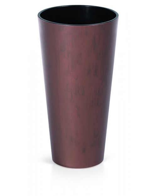 PROSPERPLAST Γλάστρα Tubus Corten Slim Χρώμα Χάλυβα Κορενίου 35/64lt DTUS400C-7601U