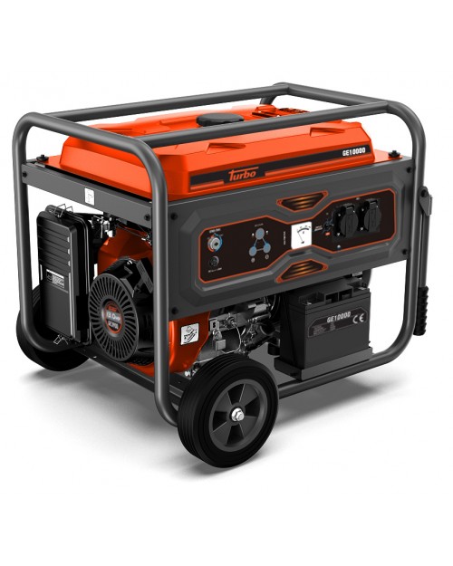 TURBO Γεννήτρια βενζίνης 8300W 18.0Hp 10kVA τροχήλατη GE10000