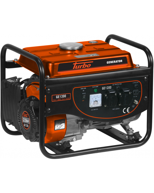 TURBO GE1200 Γεννήτρια βενζίνης 1000W 2.9Hp 1.1kVA