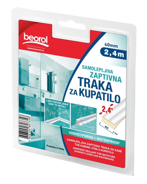 BEOROL Προφίλ για μπανιέρες, δάπεδα ντους και νεροχύτες 40mmx2.4m GT140