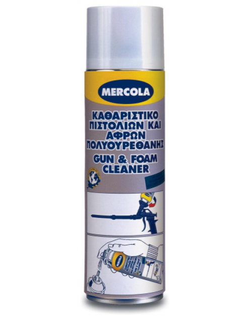 Mercola Gun & Foam Cleaner Καθαριστικό Σπρέι Πολυουρεθάνης Πιστολιού 500ml 09408