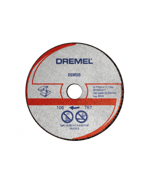 DREMEL DSM510 77mm Δίσκος κοπής μετάλλου και πλαστικού 2615S510JB