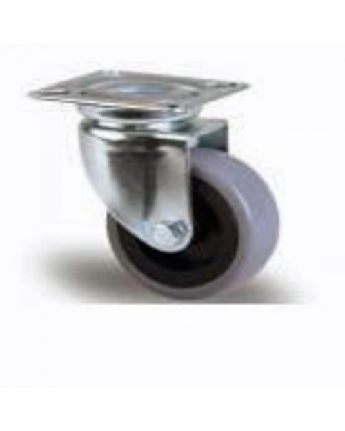 Ρόδα Φ50 24mm Πλάκα - Γκρι  AL50MGP