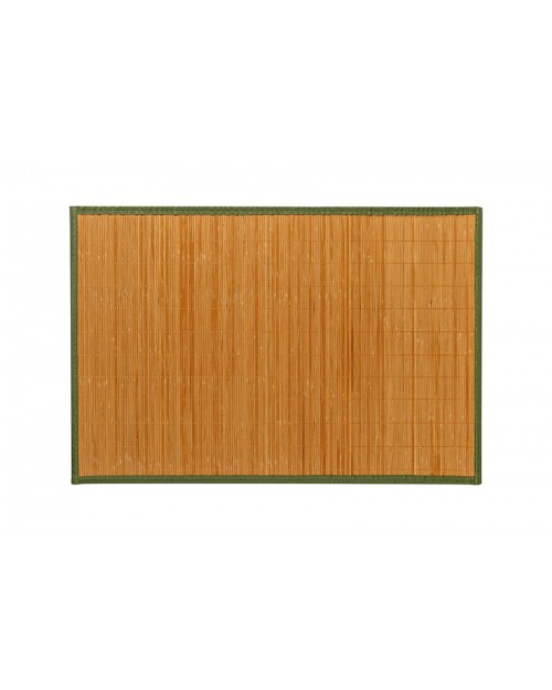 Bamboo χαλί 60x90 cm Φυσικό-Πράσινο