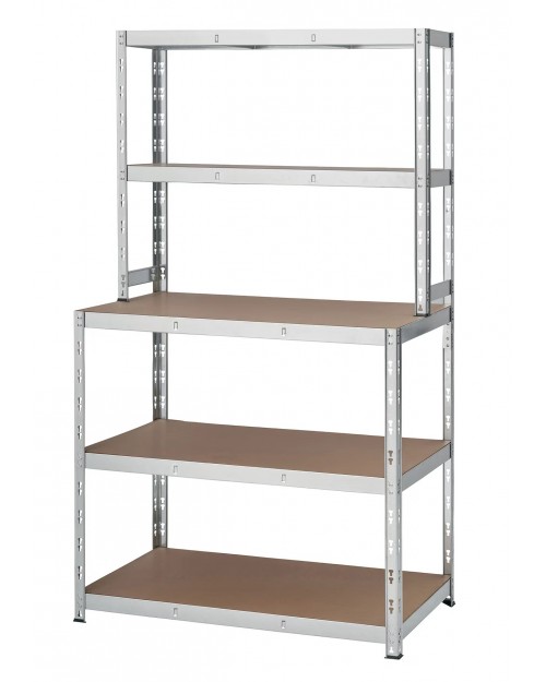 Inox Kiss SH850 Πάγκος εργασίας 181x100x60cm με 3+2 ράφια  SH850