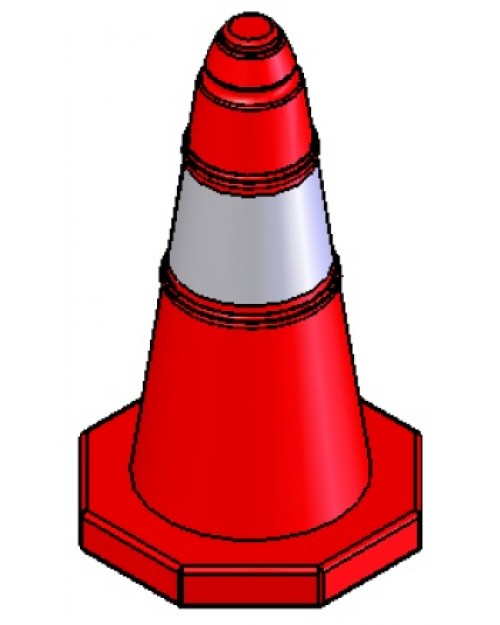 Πλαστικός κώνος 50 cm PARK-DH-PE-7