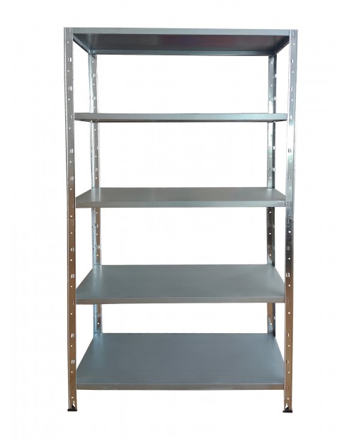 Inox Kiss SH900 Ραφιέρα 186x100x40cm 5 ραφιών γαλβανιζέ 80kgr/ράφι