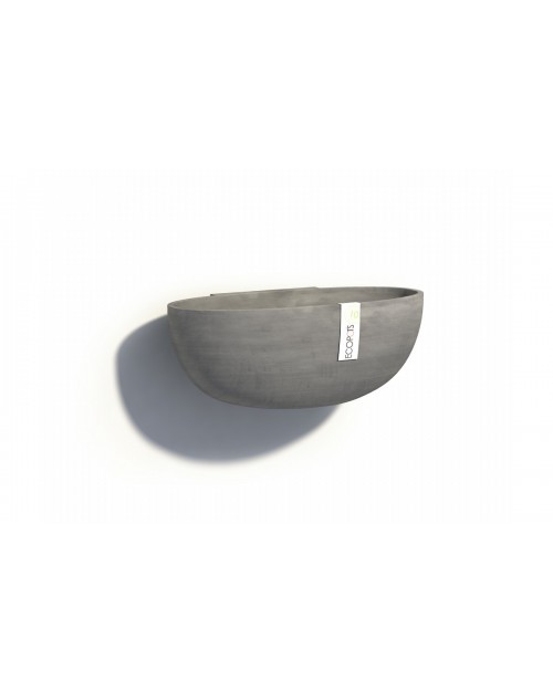 Γλάστρα Ecopots Σόφια Τοίχου 43x25x13.5 εκ. Σκούρο Γκρι 8.2 lt ESW74.012.43G