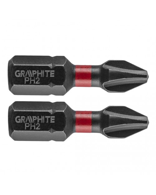 GRAPHITE Μύτη PH2x25mm σετ 2τ 56H501