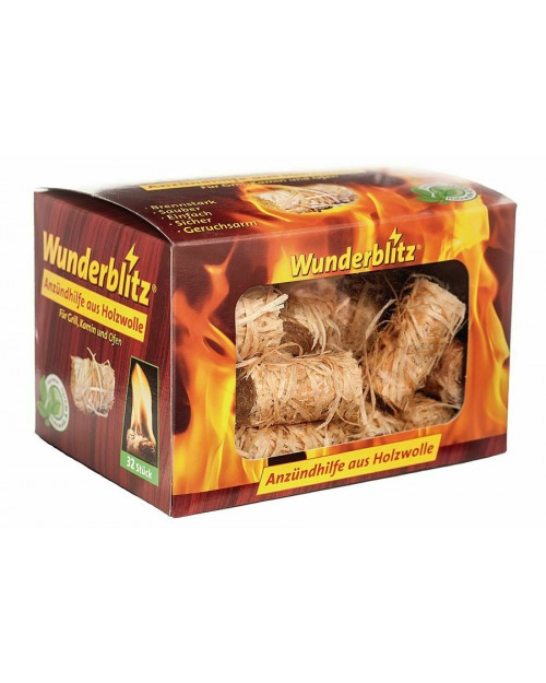 Wunderblitz Προσάναμμα φυσικό Wood Wool 32 τεμ WU98110
