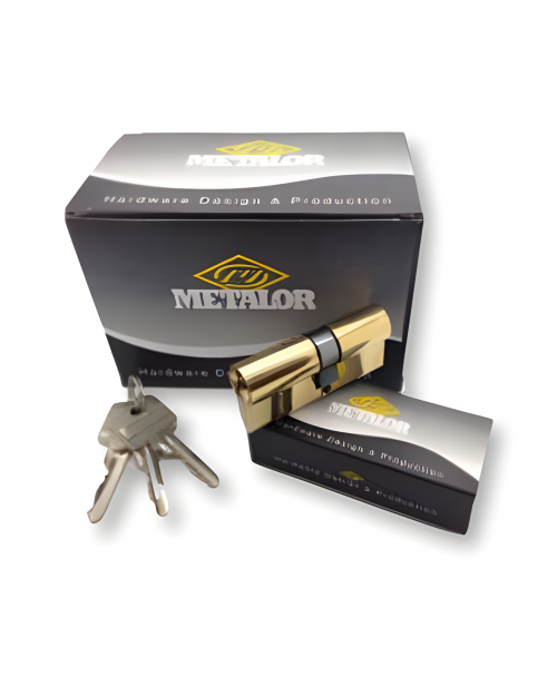 Κύλινδρος κλειδαριάς Metalor 75mm X01-1075 χρυσό