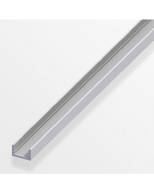 Προφίλ "U" αλουμινίου 1m 10x16.5x1.5 ασημί  575003.0002