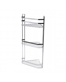 ΕΤΑΖΕΡΑ ELEGANT ΜΕΤΑΛΛΙΚΗ ΓΩΝΙΑΚΗ 3 ΘΕΣΕΩΝ 54x28x18cm ΧΡΩΜΙΟΥ ESTIA 02-6464