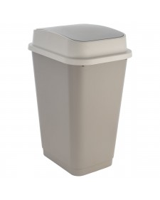 ΚΑΔΟΣ ΑΠΟΡΡΙΜΑΤΩΝ FLIPTOP ΠΛΑΣΤΙΚΟΣ 50lt ΓΚΡΙ ESTIA 01-21986