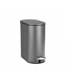 ΧΑΡΤΟΔΟΧΕΙΟ ΜΠΑΝΙΟΥ SLIM SOFT CLOSE 5lt ΜΑΤ ΓΚΡΙ ESTIA 02-21931