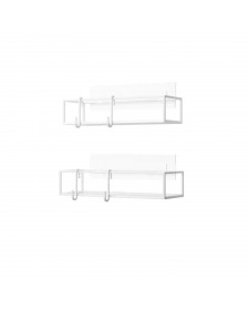 Umbra Ράφια μπάνιου Cubiko μεταλλικά σετ 2 τεμάχια 32x6x12cm 1018615-660