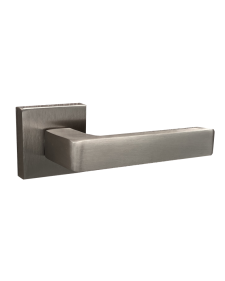 Deco ceramica Πόμολο Μεσόπορτας με Ροζέτα Ζεύγος με Επιστόμιο Ματ Νικελ  DK1150