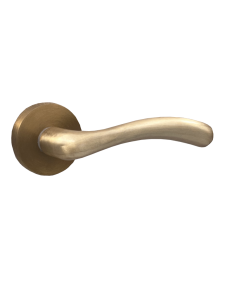 Deco ceramica Πόμολο Μεσόπορτας με Ροζέτα Ζεύγος με Επιστόμιο Ματ Ορο  DK1172-47