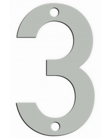 Αριθμός Metalor '3' 9cm Inox Ματ