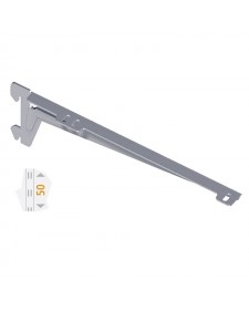 ELLEMENT Βραχίονας ραφιού ES γωνιά δυο άγκιστρα Τ180 κλιπ αλουμίνιο  Μαύρο ματ	174505.0330
