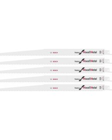 BOSCH S1411DF Λάμες Σπαθοσέγας για Μέταλλο και Ξύλο 300mm 5τμχ 2608654763