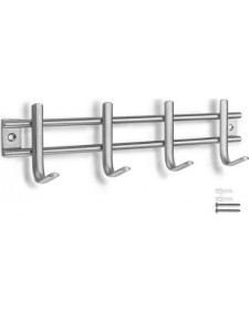 Κρεμάστρα Τοίχου Μεταλλική 4 Θέσεων 30x5.4x7.6cm Inofix 3717-1