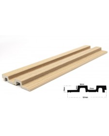 PS Panel με 3D πηχάκια 04 Residence 21/122mm λευκό  7-26-AP001-4