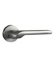 Deco ceramica Πόμολο Μεσόπορτας με Ροζέτα Ζεύγος με Επιστόμιο Ματ Νίκελ  R33