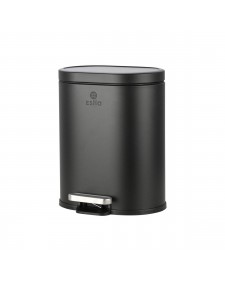 ΧΑΡΤΟΔΟΧΕΙΟ ΜΠΑΝΙΟΥ OVOID SOFT CLOSE 6lt ΜΑΥΡΟ ESTIA 02-21436