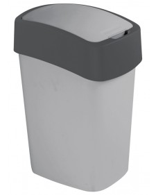 Κάδος Pacific Flip 50 lt 29.4x37.6x65.3cm Ανθρακί - Ασημί
