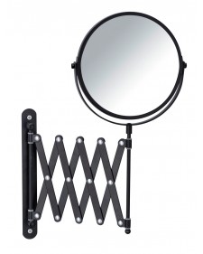 Wenko καθρέπτης τοίχου τηλεσκοπικός exclusive black ø16 cm 241001121