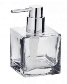 Wenko dispenser υγρού σαπουνιού γυάλινο Lavit 280ml διαφανές 241721121