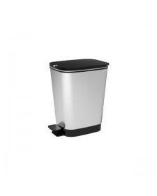 Kάδος απορριματων Chic Bin M Steel ασημί 35 lt 26.5x40.5x45 cm