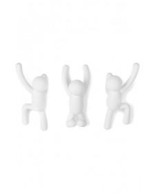 Umbra Κρεμάστρα επιτοίχια Buddy 3τμχ λευκό 318165-660