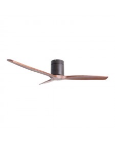 Primo Ανεμιστήρας Οροφής PRCF-80665 52'' 132εκ. DC Με Τηλεχειριστήριο Μαύρος με 3 καφέ φτερά 800665