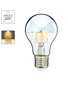Xanlite Λάμπα γλόμπος A60 ασημί βάση 4W E27 320° 400LM 2600K 416922